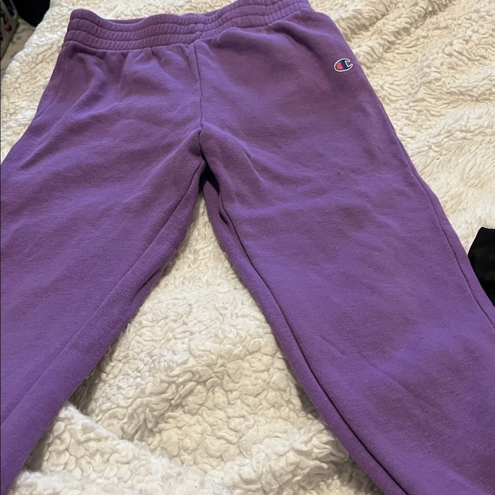 Champion Kids' Vivid Pink, purple, and black Leggings - Picture 7 of 13